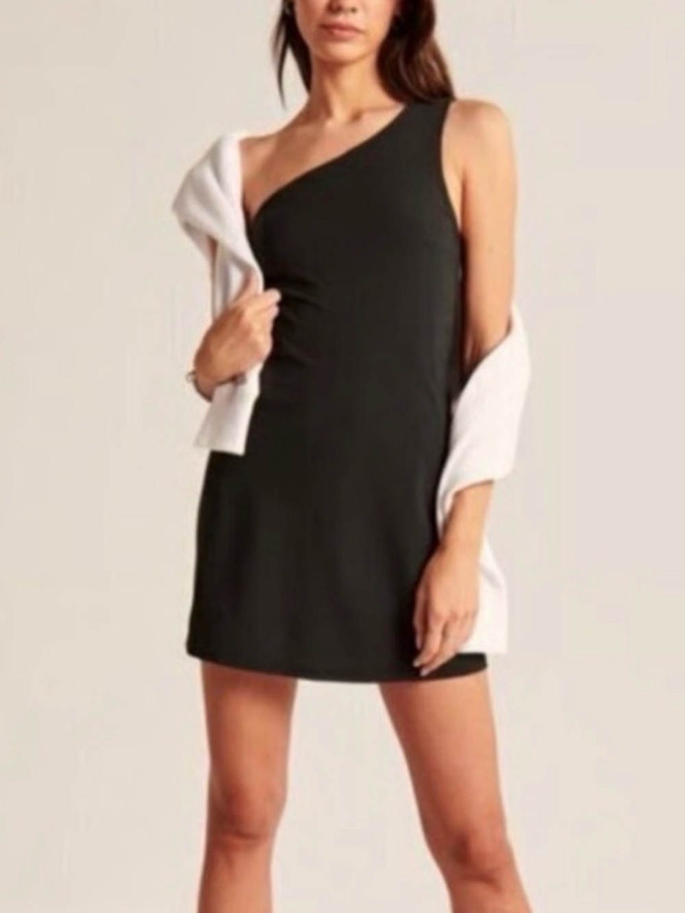 Abercrombie & Fitch Black One-Shoulder Active Dress - Picture 1 of 7